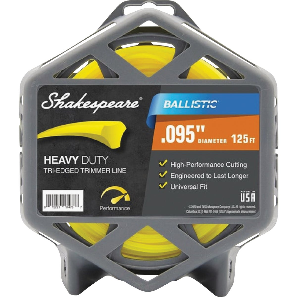 Shakespeare Ballistic 0.095 In.x 125 Ft. Universal Trimmer Line