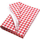 Coghlans 54 In. W. x 72 In. L. Red & White Plaid Vinyl Picnic Tablecloth Image 4