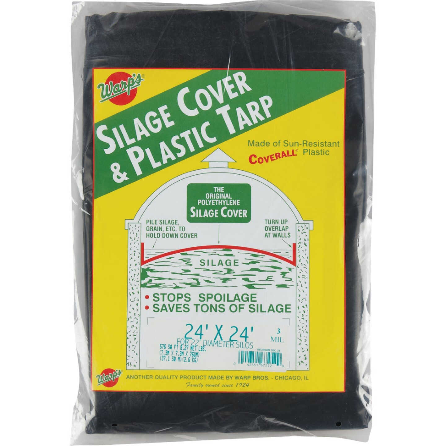 Warp's 24 Ft. x 24 Ft. Coverall Polyethylene 3 Mil. Silage Cover Image 1