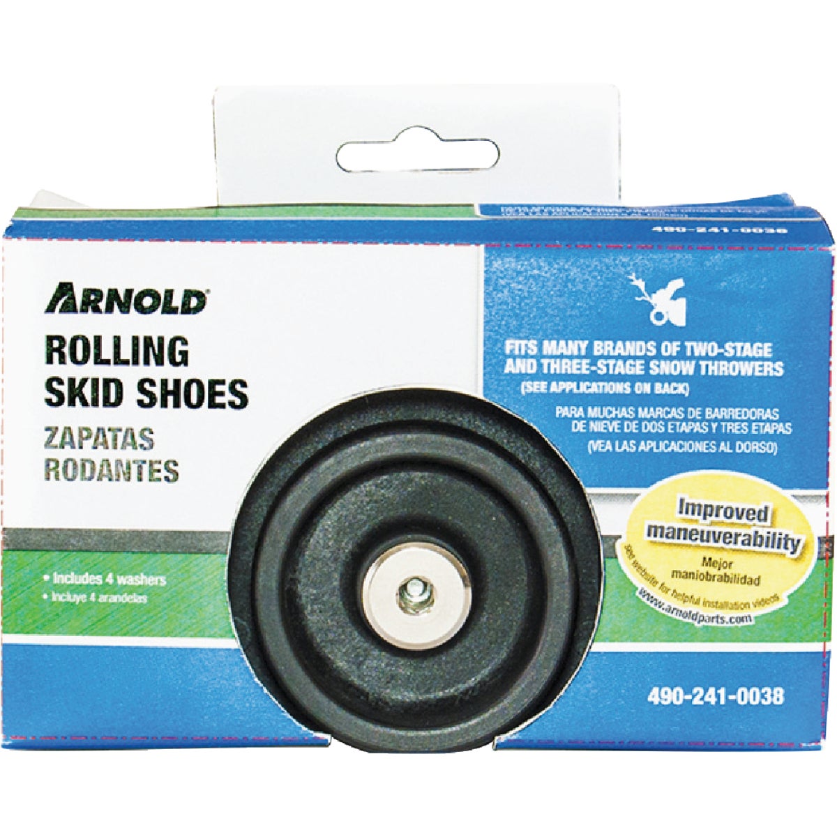 Arnold 2 & 3-Stage Poly Snow Blower Rolling Skid Shoe