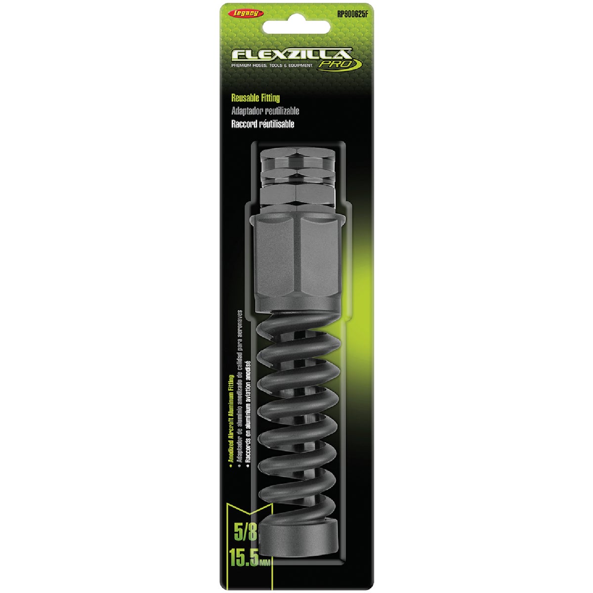 Flexzilla Pro 5/8 In. Barb 3/4 In. Female GHT Plastic Reusable End Hose Coupling Image 5