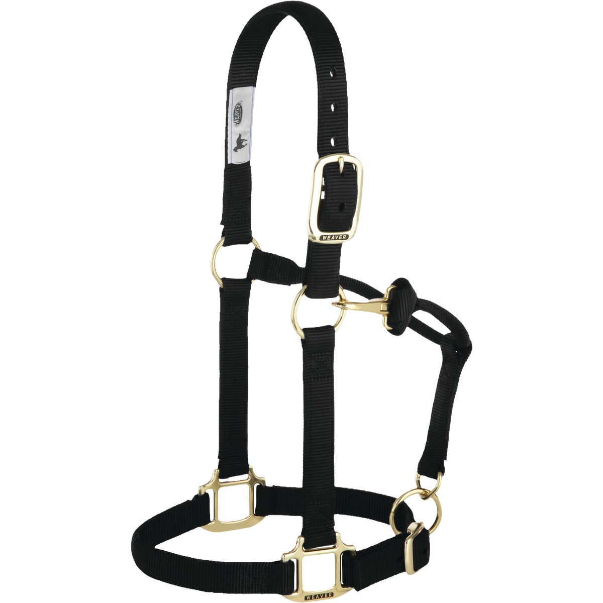 Weaver Equine 3/4 In. Large Black Adjustable Halter
