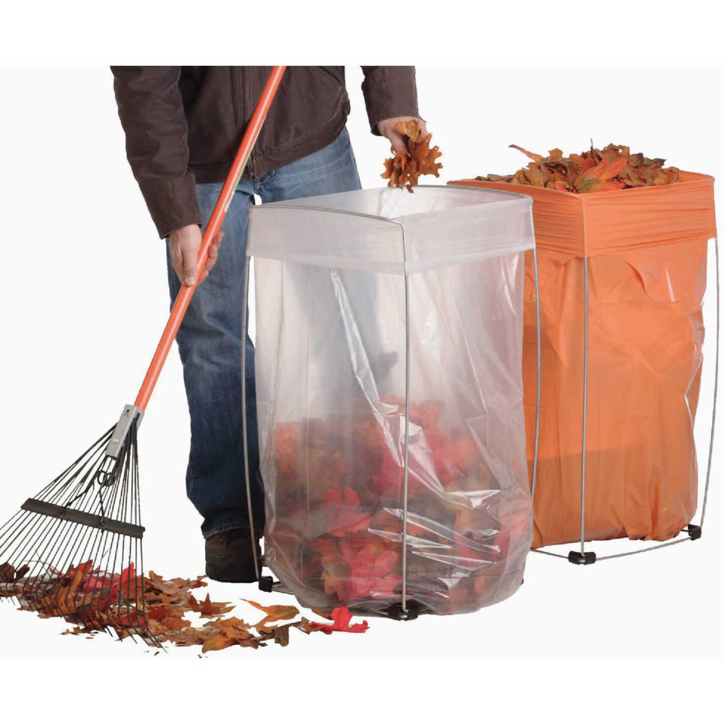 Bag Buddy 39 to 45 Gal. Capacity Wire Frame Lawn & Yard Bag Holder Image 2
