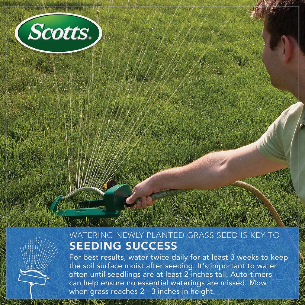 Scotts Turf Builder Thick'R Lawn 40 Lb. 4000 Sq. Ft. Sun & Shade Grass Seed, Fertilizer, and Soil Improver Combination Image 6