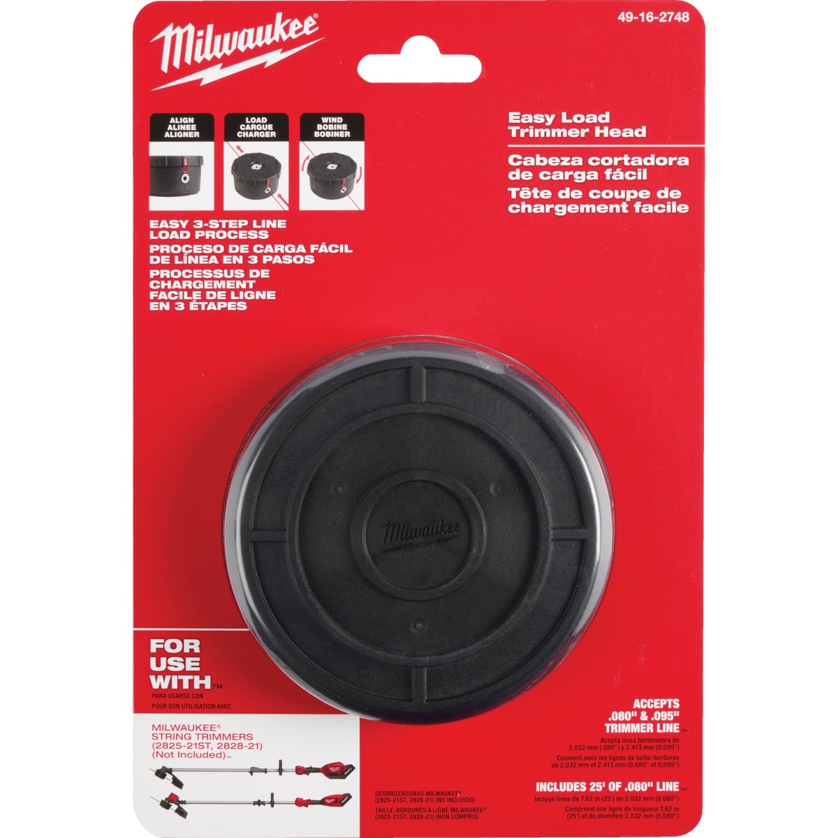 Milwaukee Easy Load Replacement Trimmer Head Image 5