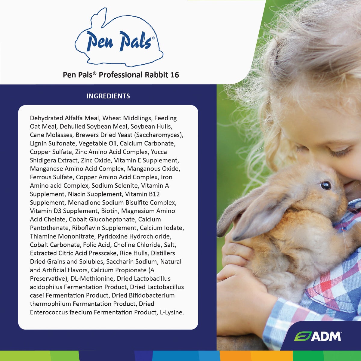 ADM Pen Pals 25 Lb. Rabbit Food Pellets Image 3