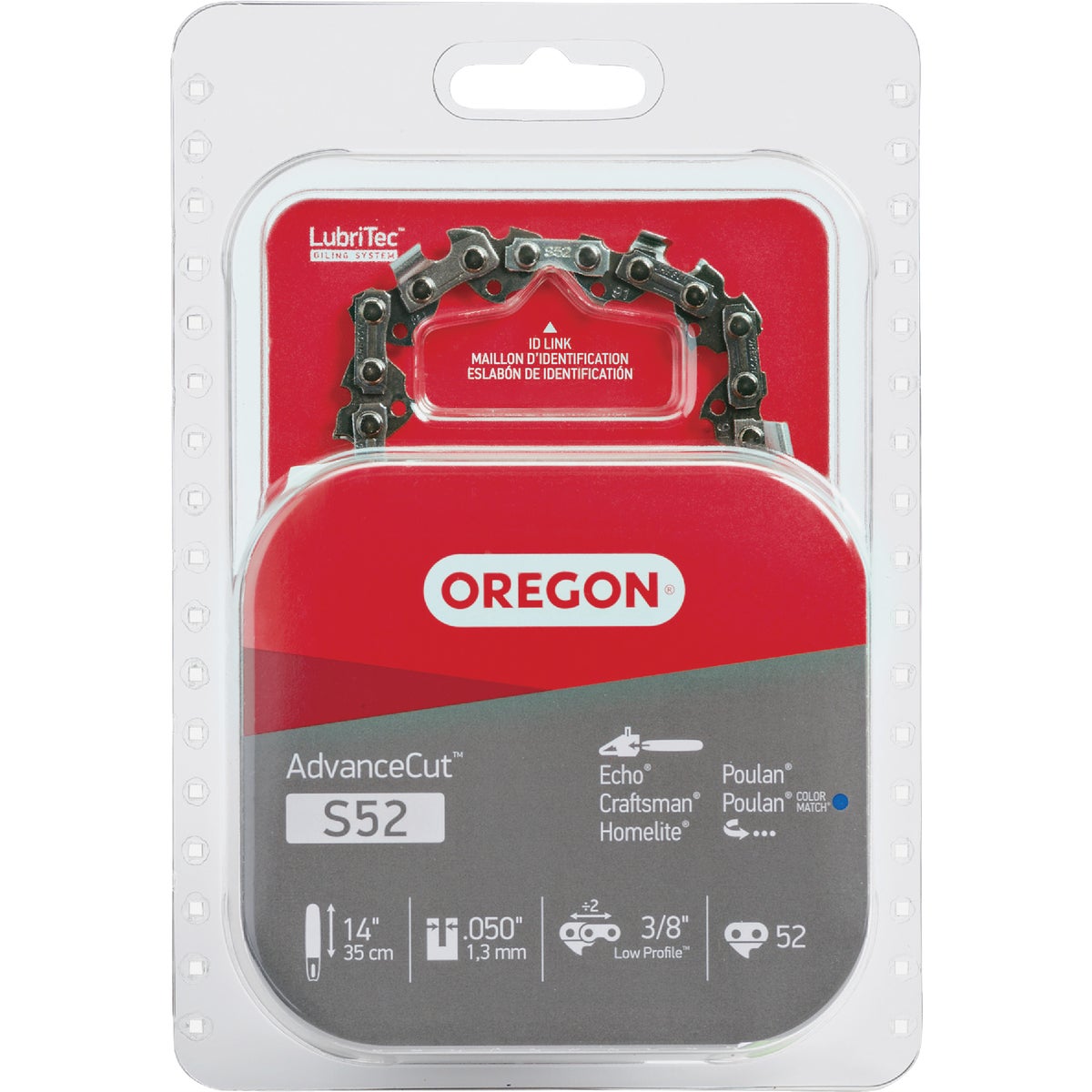 Oregon AdvanceCut 14 In. 52-Link 0.050 In. ga Chainsaw Chain Image 1