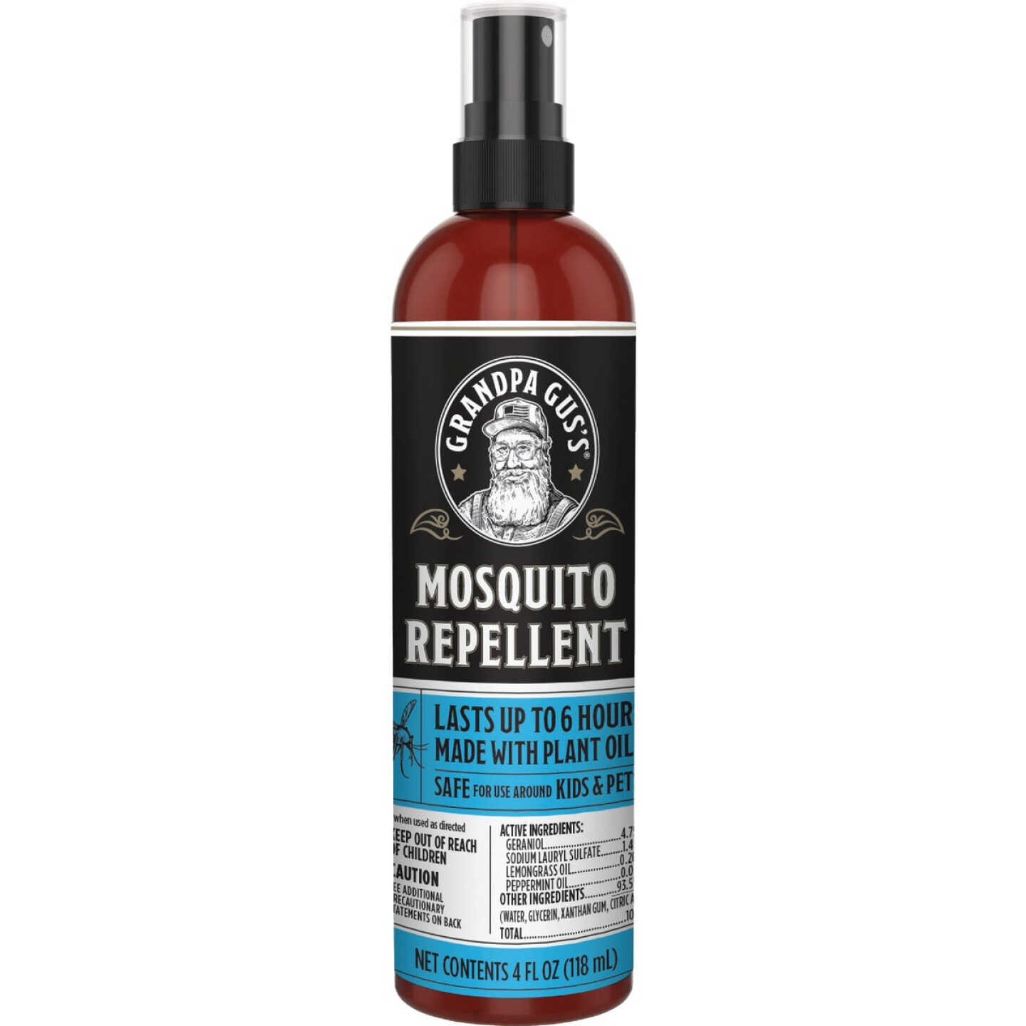 Grandpa Gus's 4 Oz. All Natural Mosquito Repellent Pump Spray Image 1