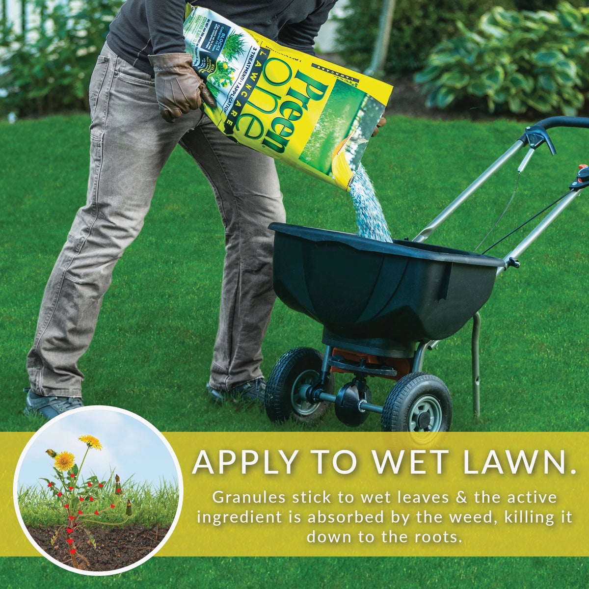Preen One Lawn Care 18 Lb. Ready To Use Granules Weed Killer with Fertilizer Image 6