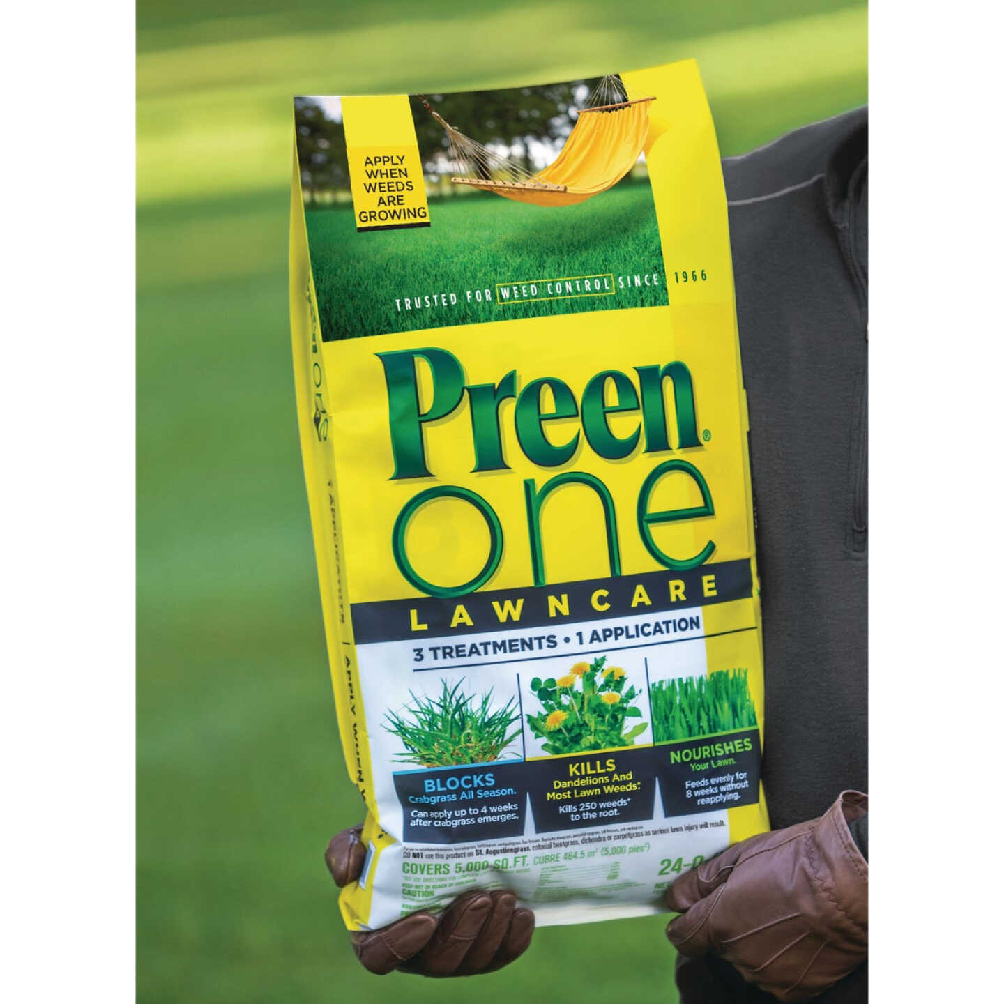 Preen One Lawn Care 18 Lb. Ready To Use Granules Weed Killer with Fertilizer Image 8
