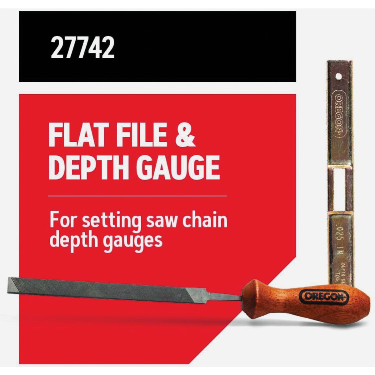 Oregon Chainsaw Flat File and Depth Gauge Image 2