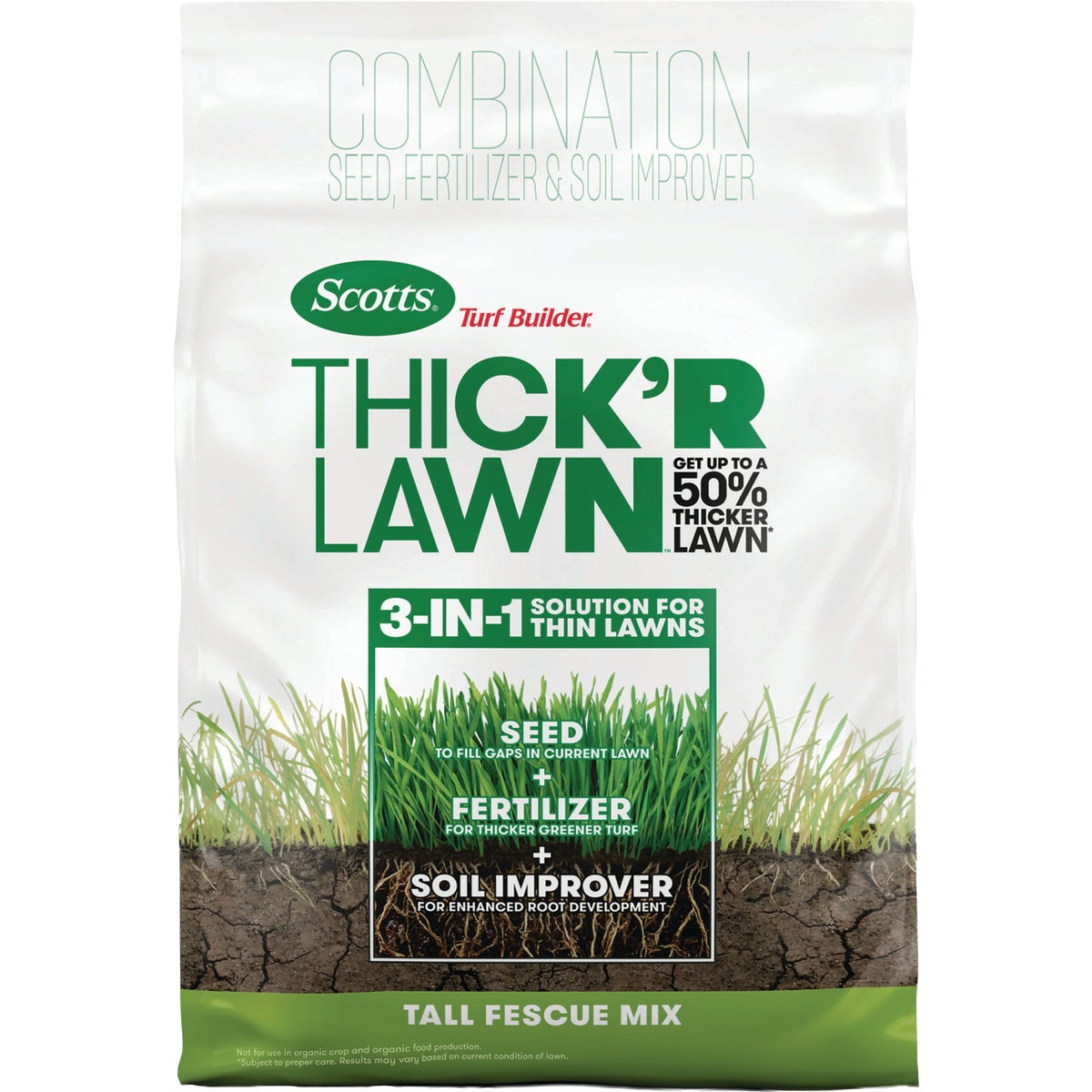Scotts Turf Builder Thick'R Lawn 12 Lb. Tall Fescue Grass Seed Mix