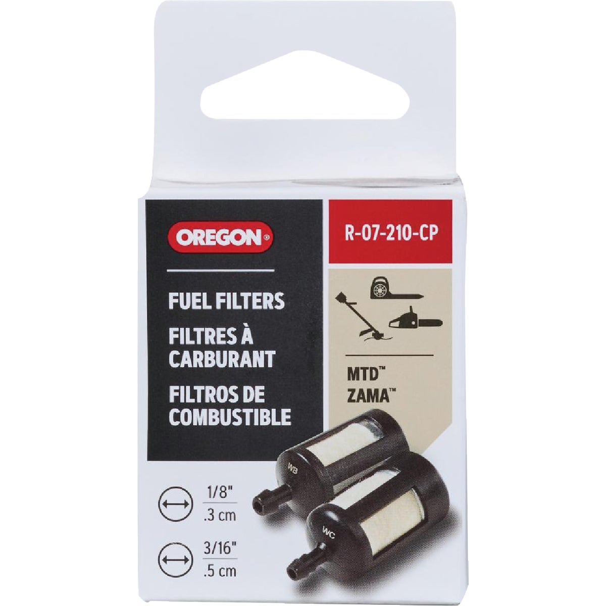 Oregon 2-Stroke or 4-Stroke In Tank Fuel Filter for Most Handheld Equipment