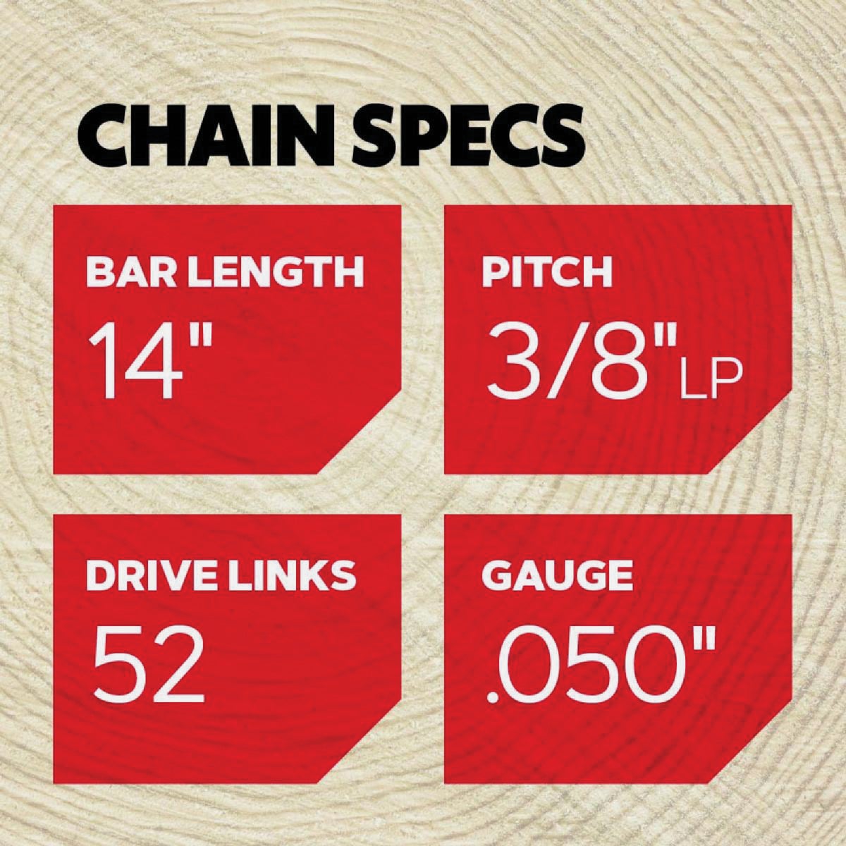 Oregon AdvanceCut 14 In. 52 Drive Links Reversible Bar & S52 Chain Replacement Combo Image 2
