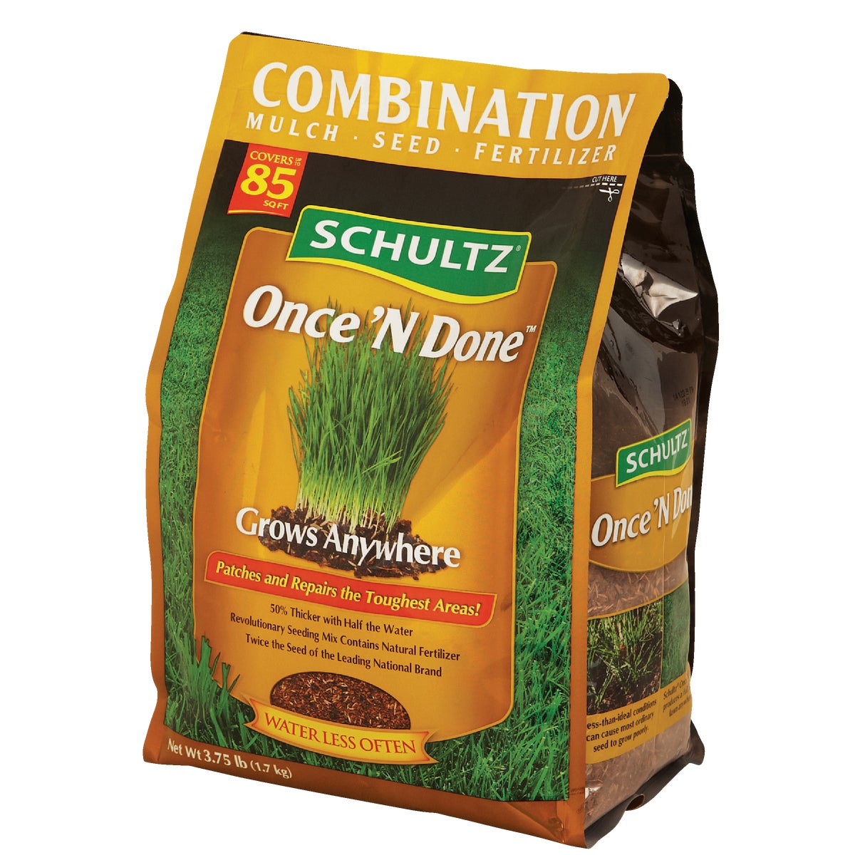 Schultz Once 'N Done 3.75 Lb. 85 Sq. Ft. Coverage Sun & Shade Grass Patch & Repair Image 3