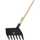 Truper Industrial McLeod 11 In. Steel Fire Landscape Rake (6-Tine) Image 1