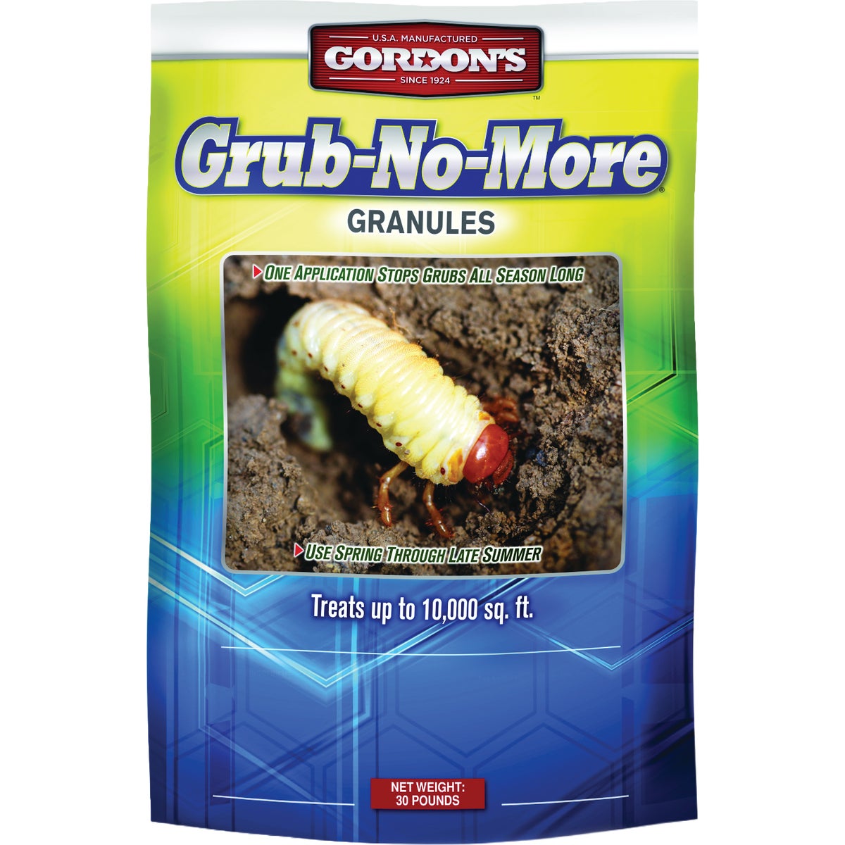 Gordon's Grub-No-More 30 Lb.  Granules Grub Killer
