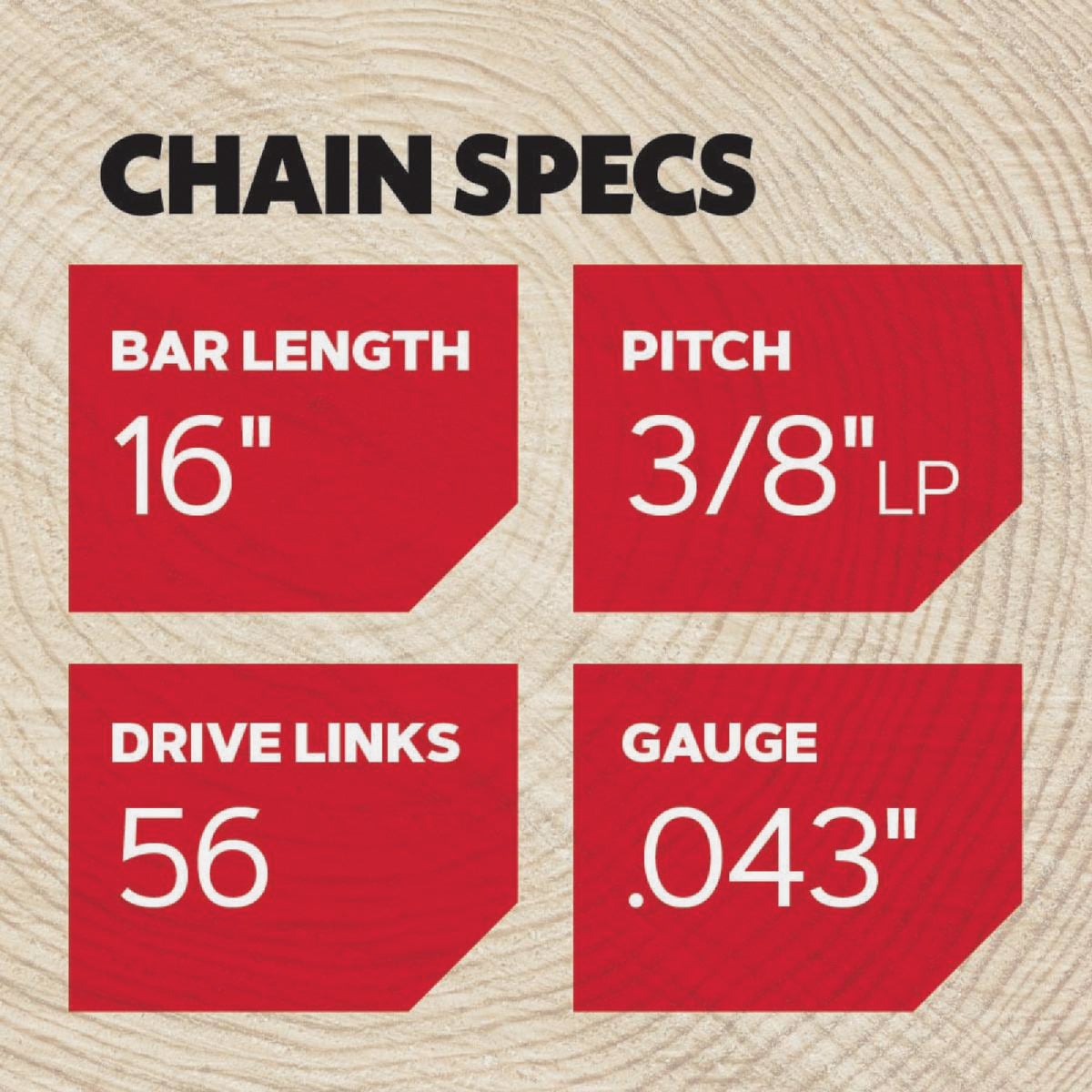 Oregon AdvanceCut 16 In. 56-Link 0.043 In. ga Chainsaw Chain Image 5
