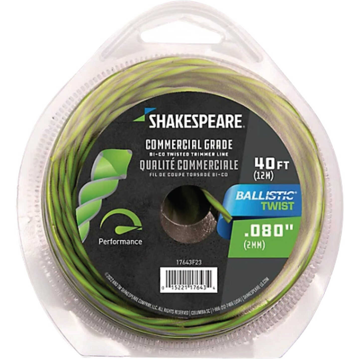 Shakespeare Ballistic Twist 0.080 In. x 40 Ft. Trimmer Line Image 1