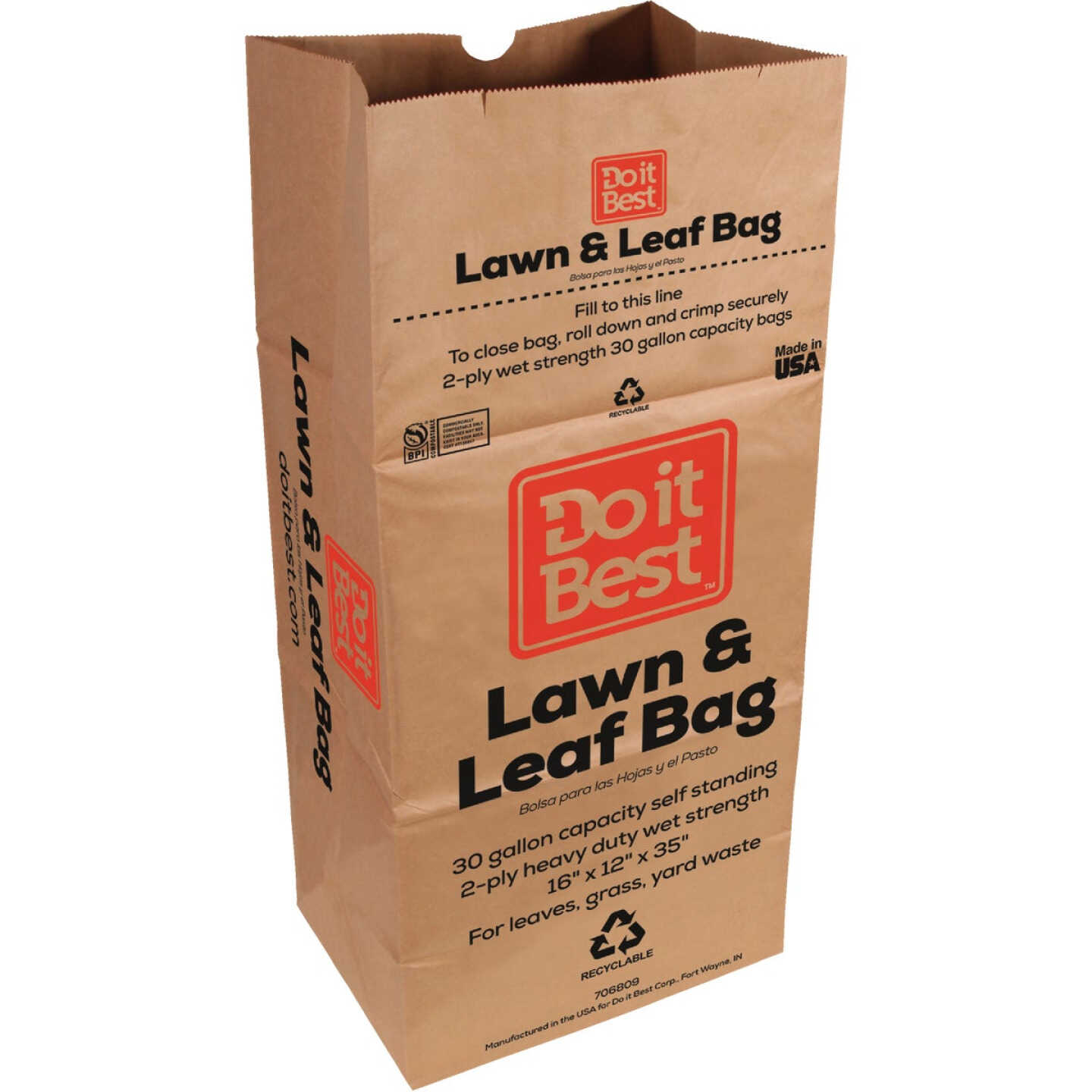 Do It Best 30 Gal. Paper Lawn & Leaf Bag (5-Count) Image 4