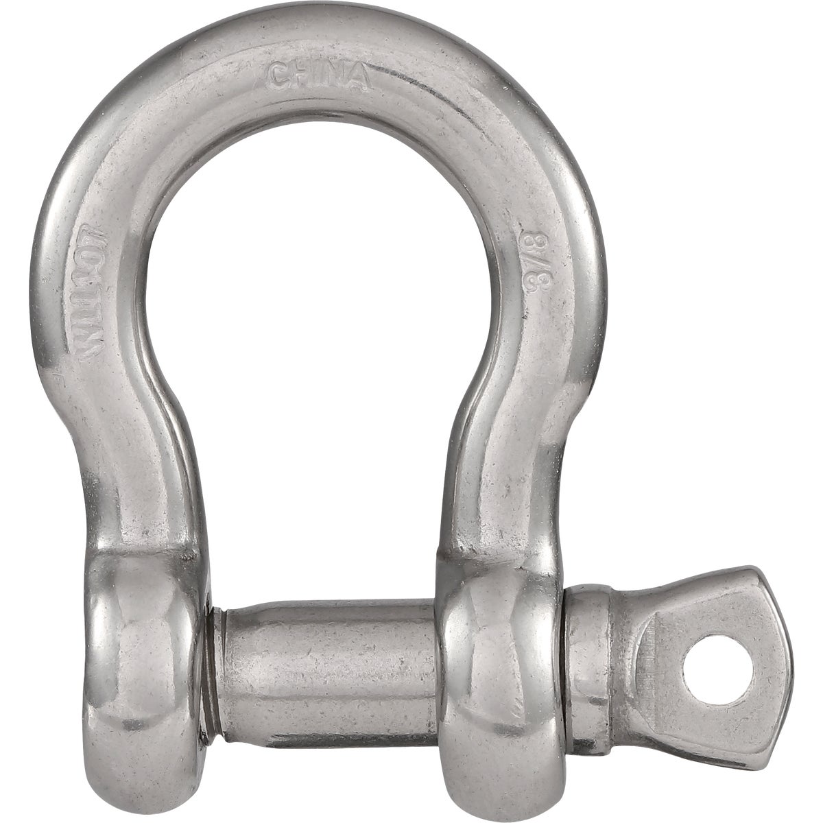 National Anchor Shackles, Stainless Steel, 3/8 In.