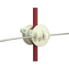 Gallagher White Rod Post Scew-On Claw Insulator (25-Pack) Image 1
