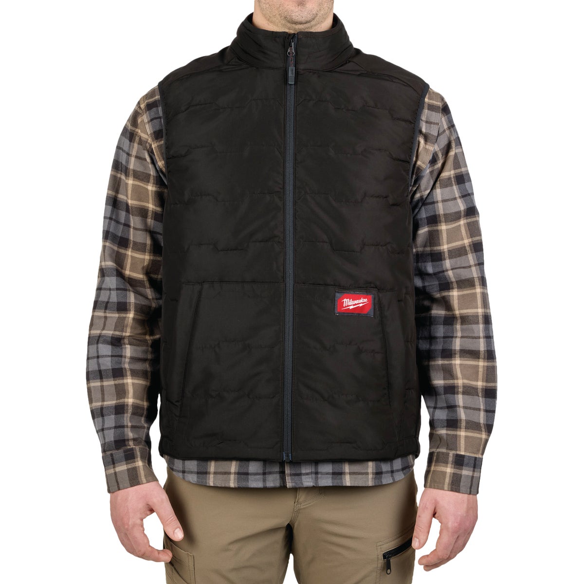 Milwaukee FREEFLEX Men's 2XL Black Lightweight Insulated Vest