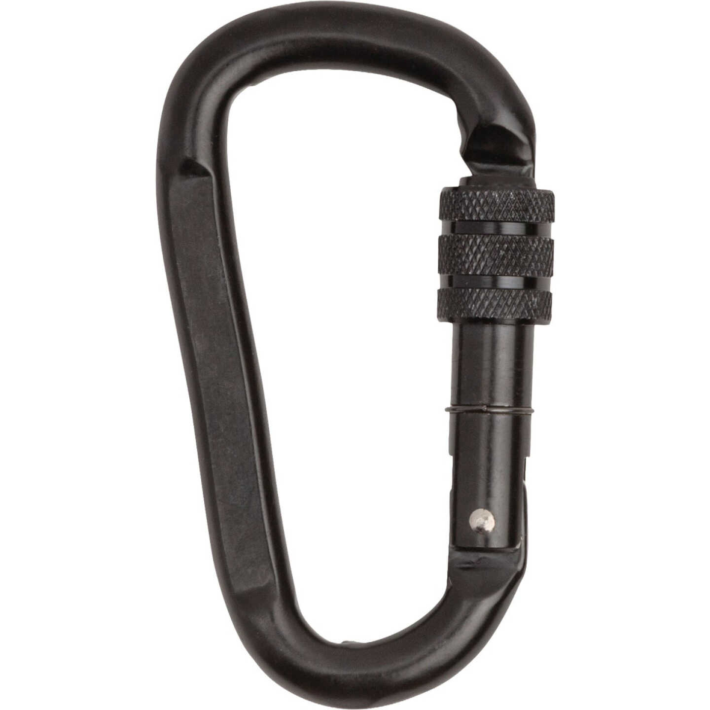 National Hardware 1/4 In. Black Interlocking Spring Snap Image 1