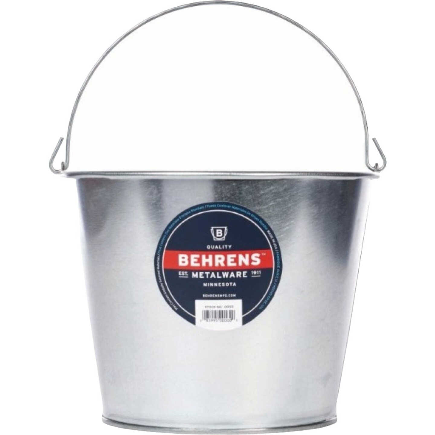 Behrens 5 Qt. Galvanized Steel Pail Image 1