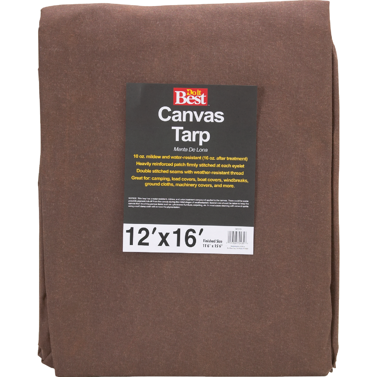 Do it Best 10 Oz. 12 Ft. x 16 Ft. Canvas Tarp