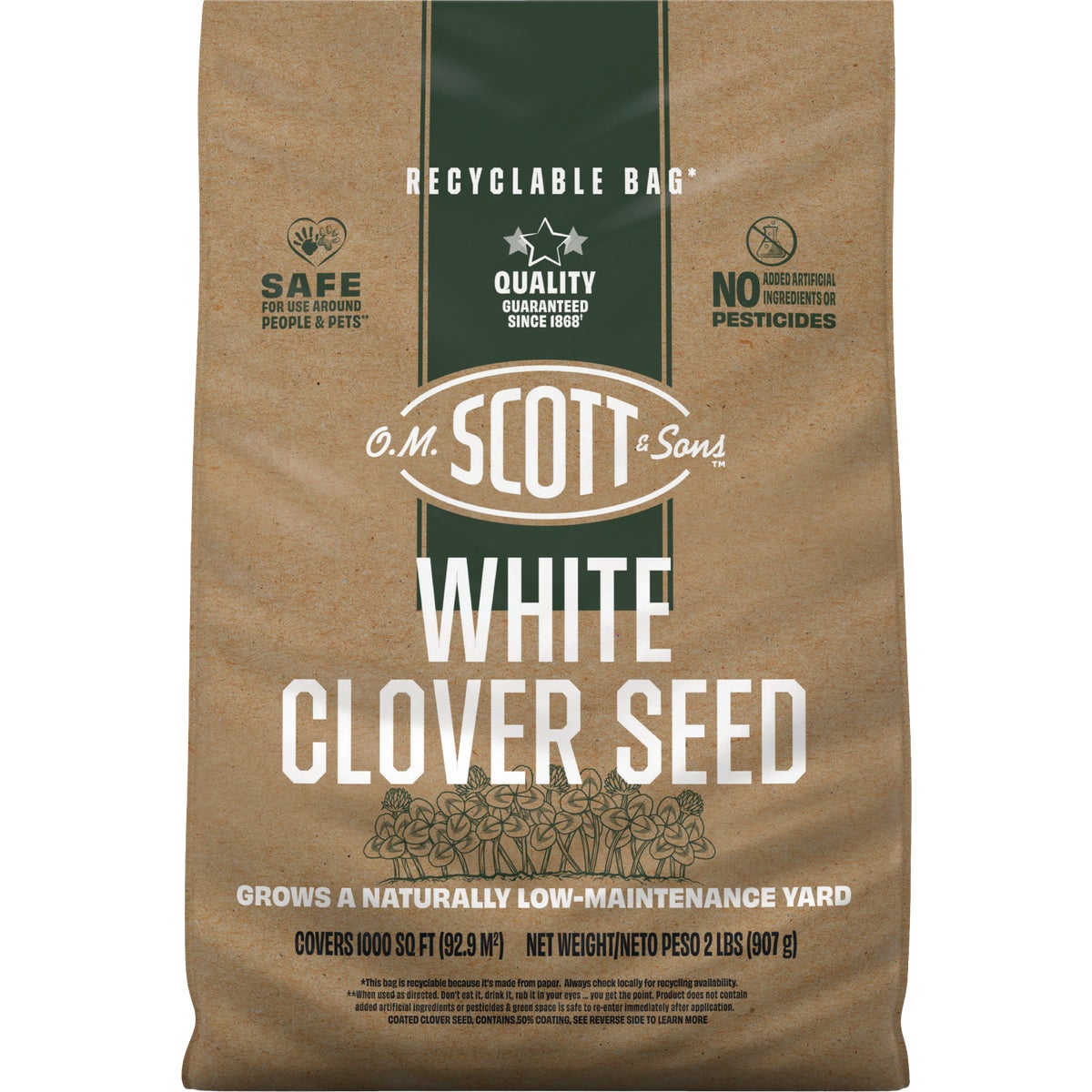 O.M. Scott & Sons 2 Lb. White Clover Seed
