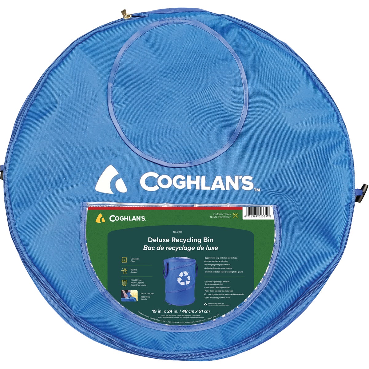Coghlans 29.5 Gal. Deluxe Pop-Up Recycle Bin Image 3
