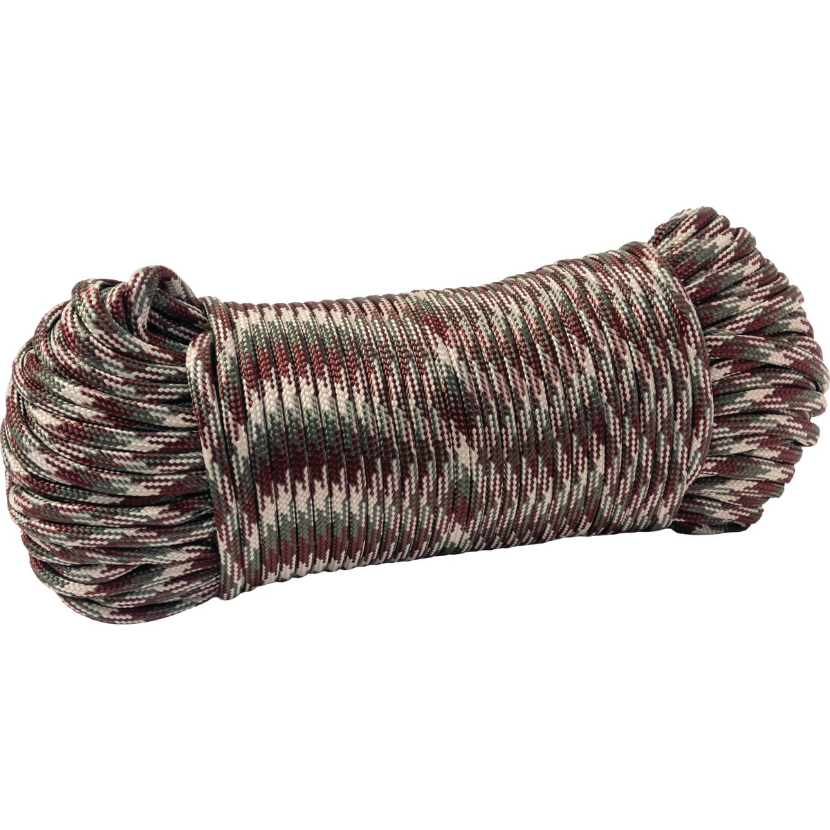 TruGuard 5/32 In. x 100 Ft. Camouflage Paracord 550 Diamond Braid Nylon Rope