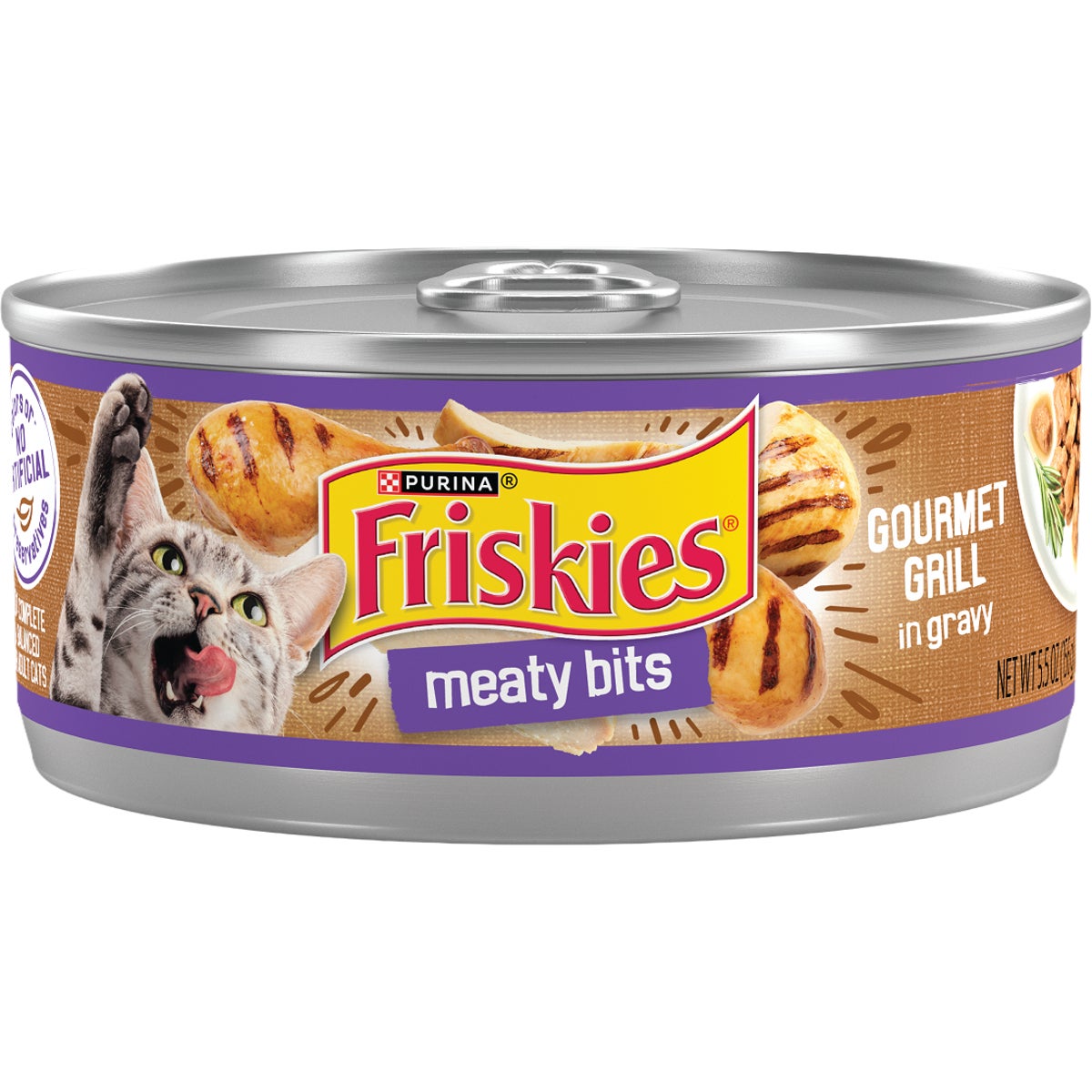 Purina Friskies 5.5 Oz. Meaty Bits Gourmet Cat Food