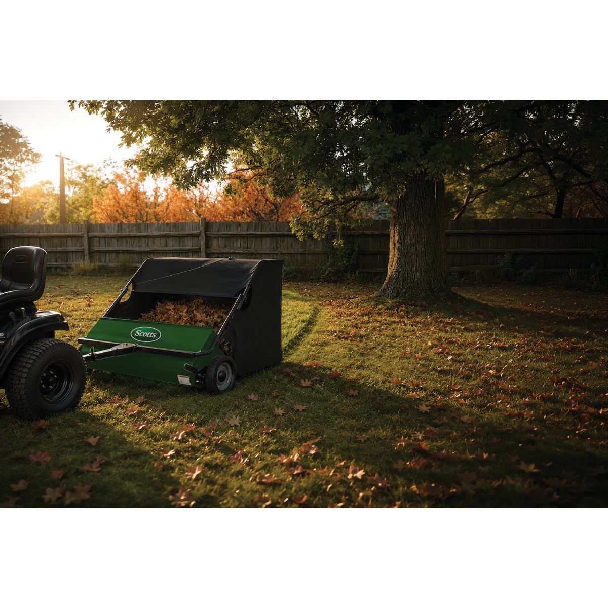 Scotts 42 In. 22 Cu. Ft. Tow-Behind Lawn Sweeper Image 3