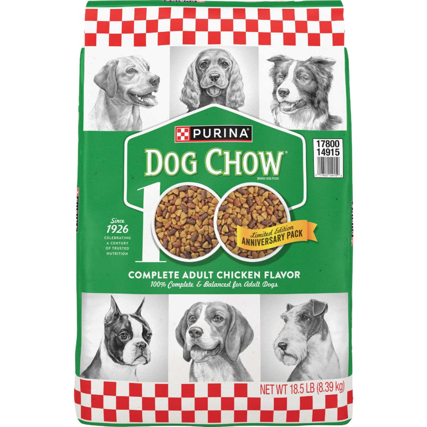 Purina Dog Chow 18.5 Lb. Chicken Flavor Complete Adult Dry Dog Food Image 1