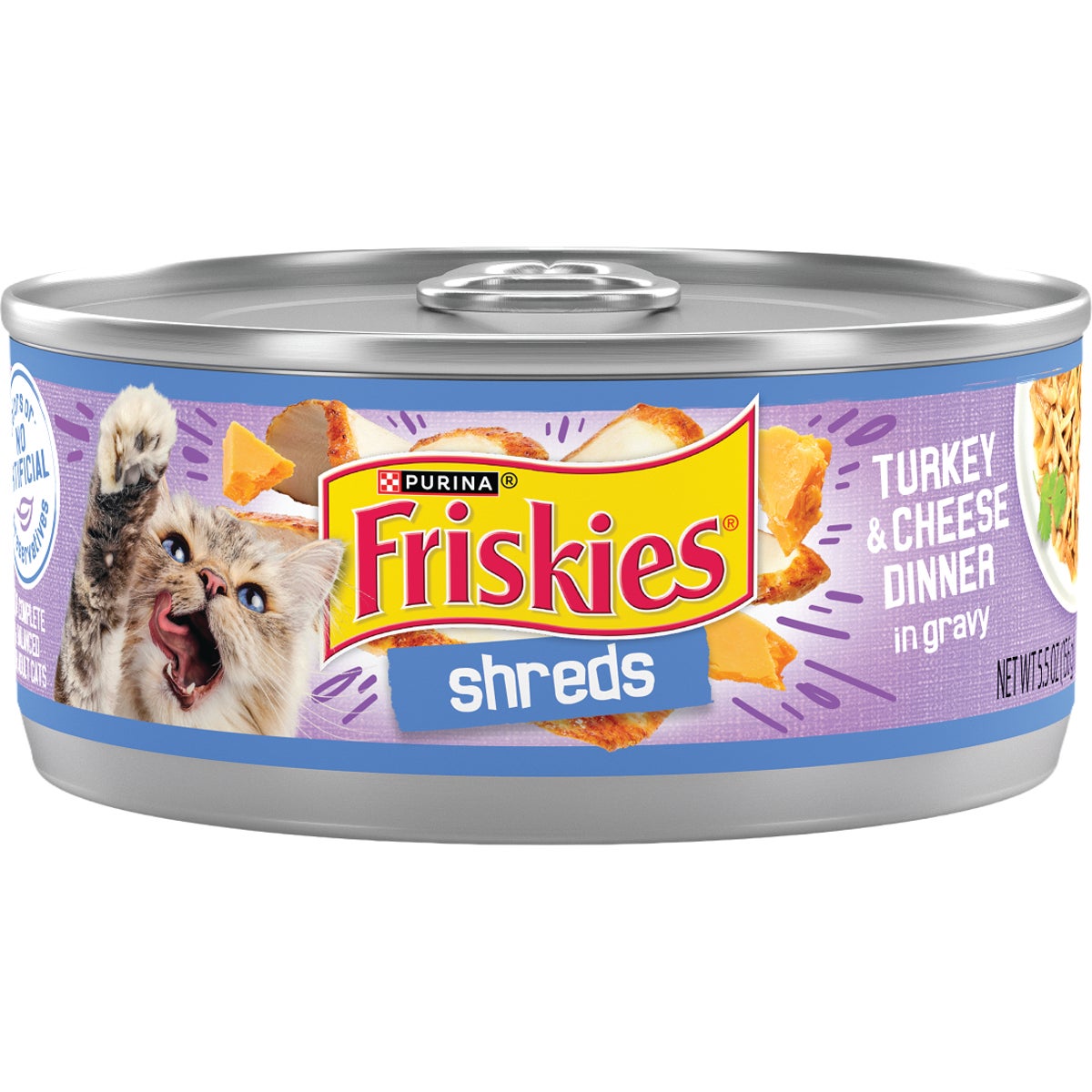 Purina Friskies 5.5 Oz. Shredded Turkey & Cheese Cat Food