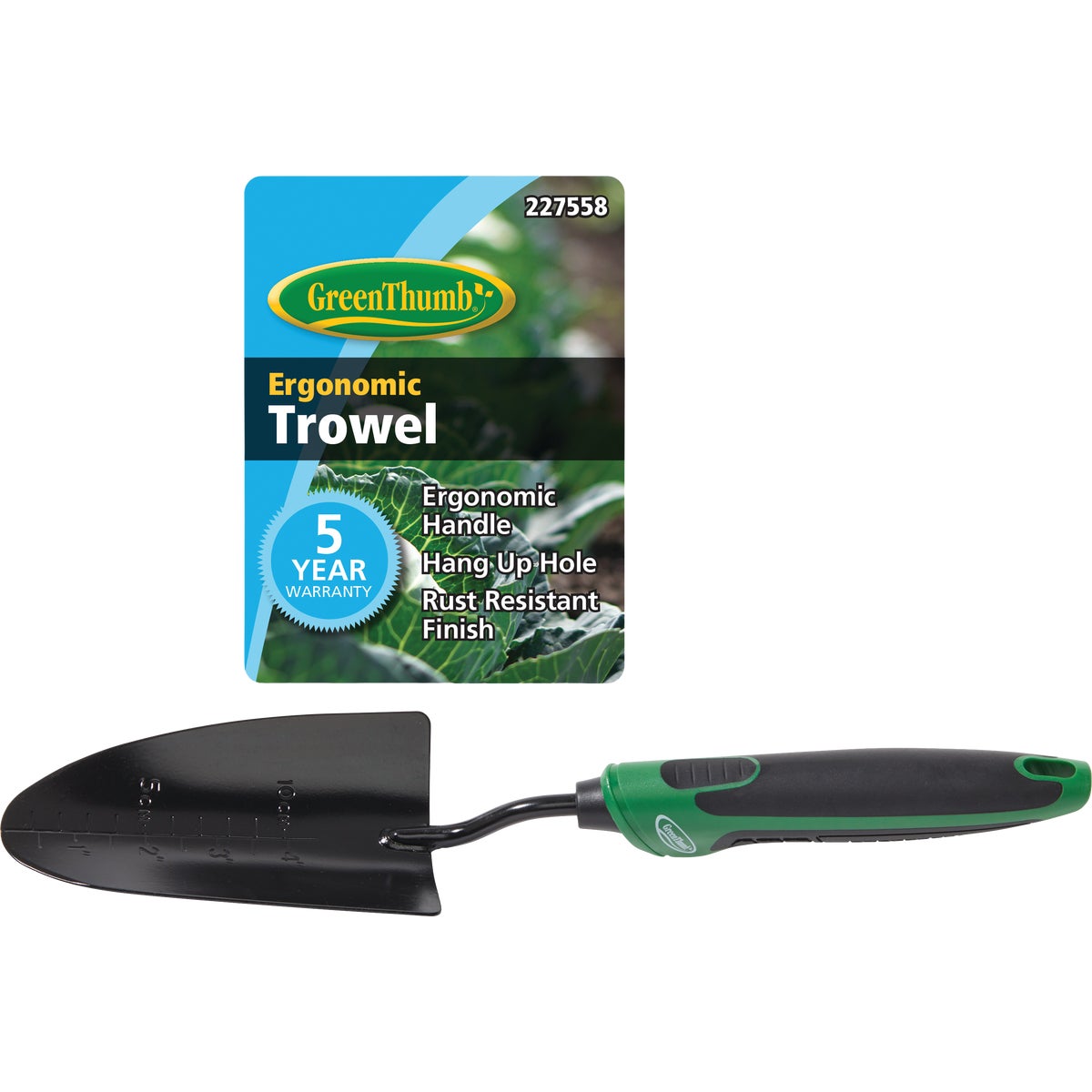 Green Thumb Medium Duty Carbon Steel Trowel Image 2