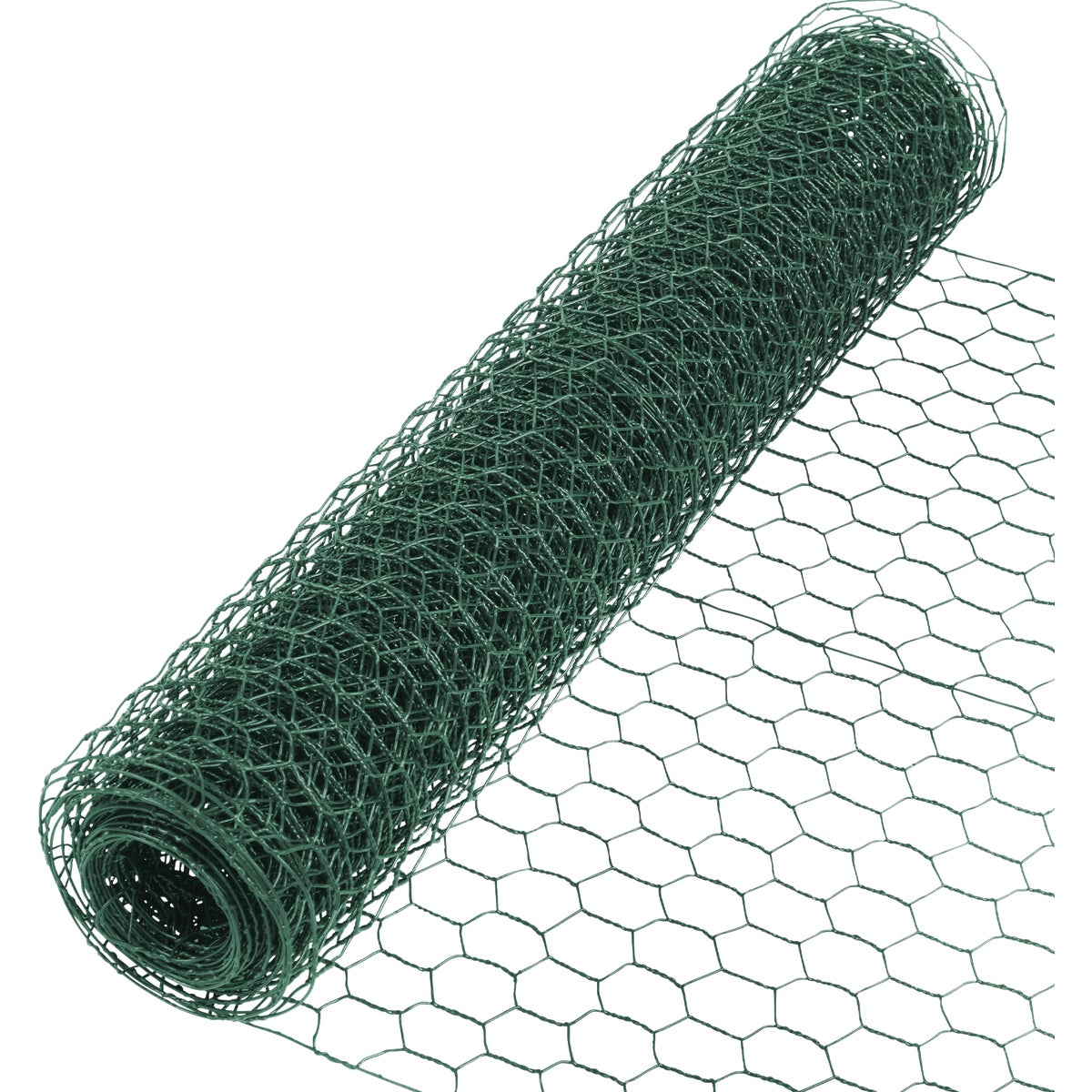 Agway 1 In. Mesh x 3 Ft. x 50 Ft. 20-Gauge Green PVC-Coated Steel Poultry Netting