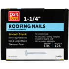 Do it 1-1/4 In. 11 ga Electrogalvanized Roofing Nails (218-Count, 1 Lb.) Image 1