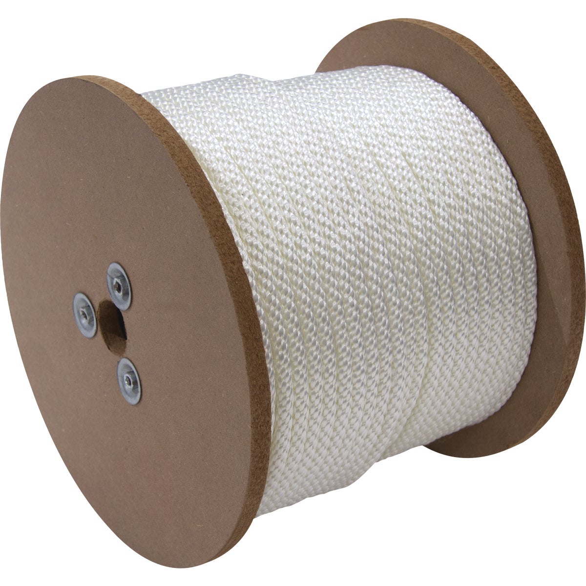 TruGuard 3/8 In. x 400 Ft. White Solid Braid Nylon Rope