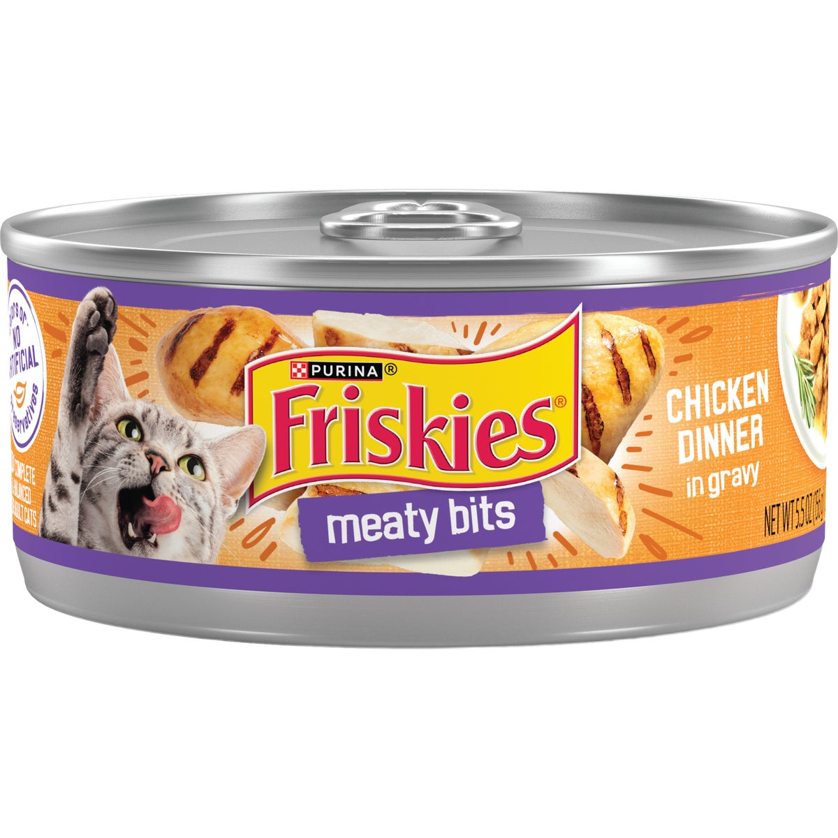 Purina Friskies 5.5 Oz. Meaty Bits Chicken Cat Food