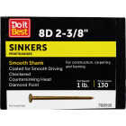 Do it 8d x 2-3/8 In. 11-1/2ga Coated Sinker Framing Nails (153-Count, 1 Lb.) Image 1