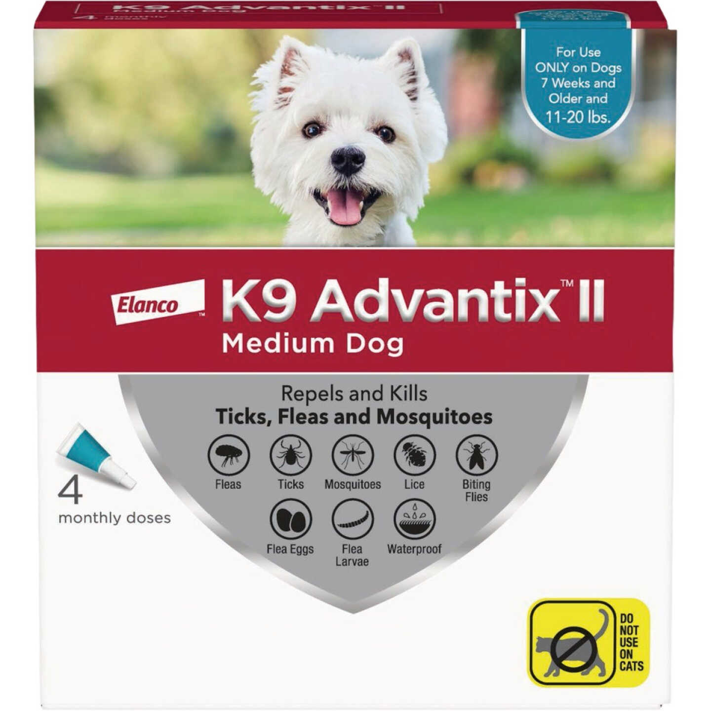 K9 Advantix II Medium Dog 4-pk Teal Image 1