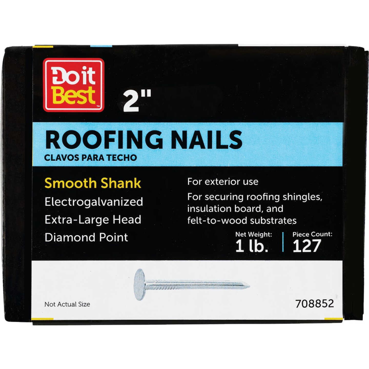 Do it 2 In. 11 ga Electrogalvanized Roofing Nails (144-Count, 1 Lb.) Image 1