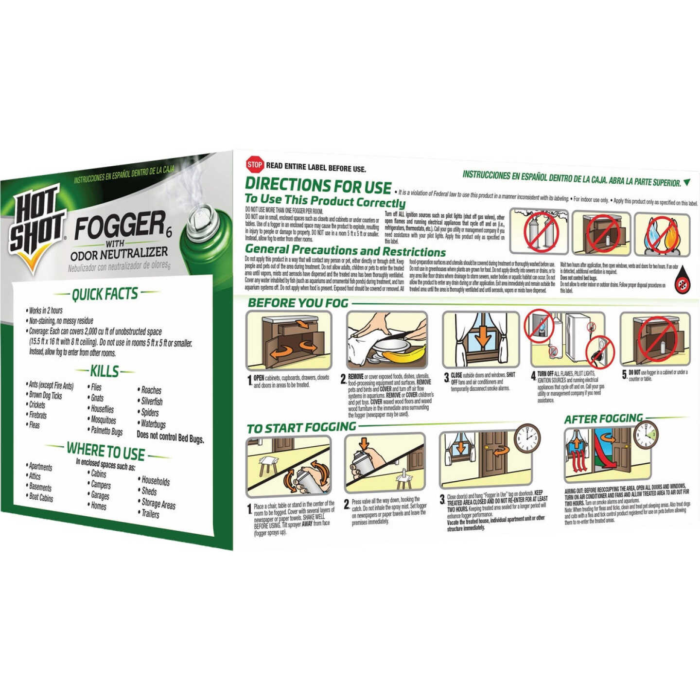 Hot Shot 2 Oz. Insect Fogger (6-Pack) Image 4