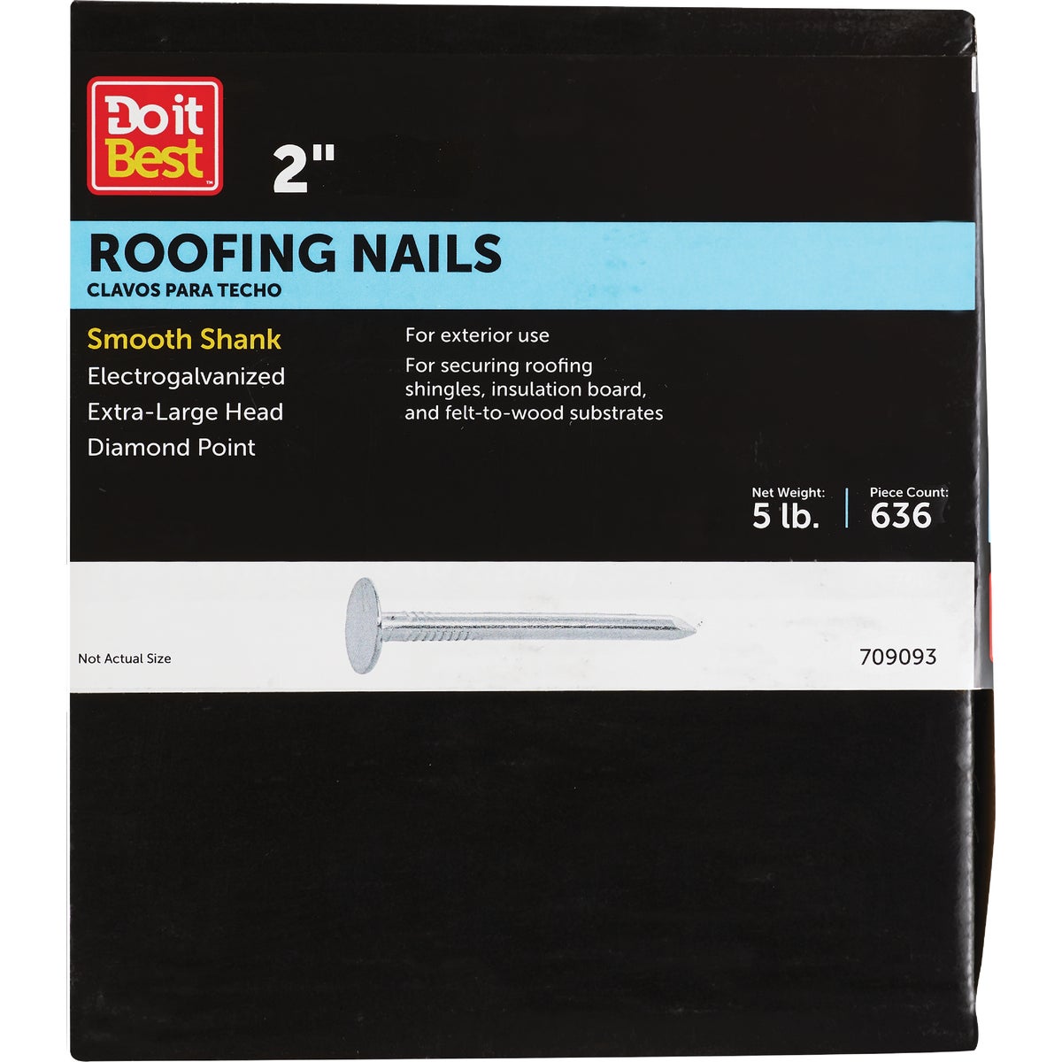 Do it 2 In. 11 ga Electrogalvanized Roofing Nails (720-Count, 5 Lb.) Image 1