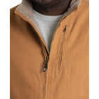 Berne Heartland Men's Medium Brown Sherpa-Lined Washed Duck Vest Image 2
