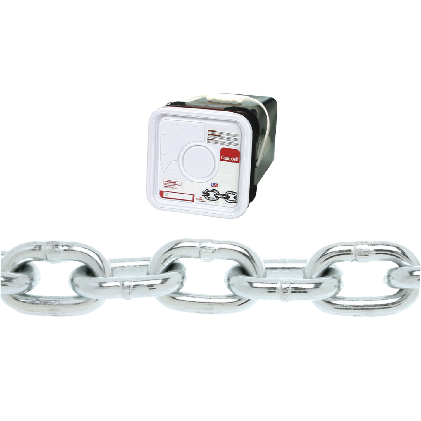 Campbell 5/16 In.75 Ft. Zinc-Plated Low-Carbon Steel Coil Chain Image 1