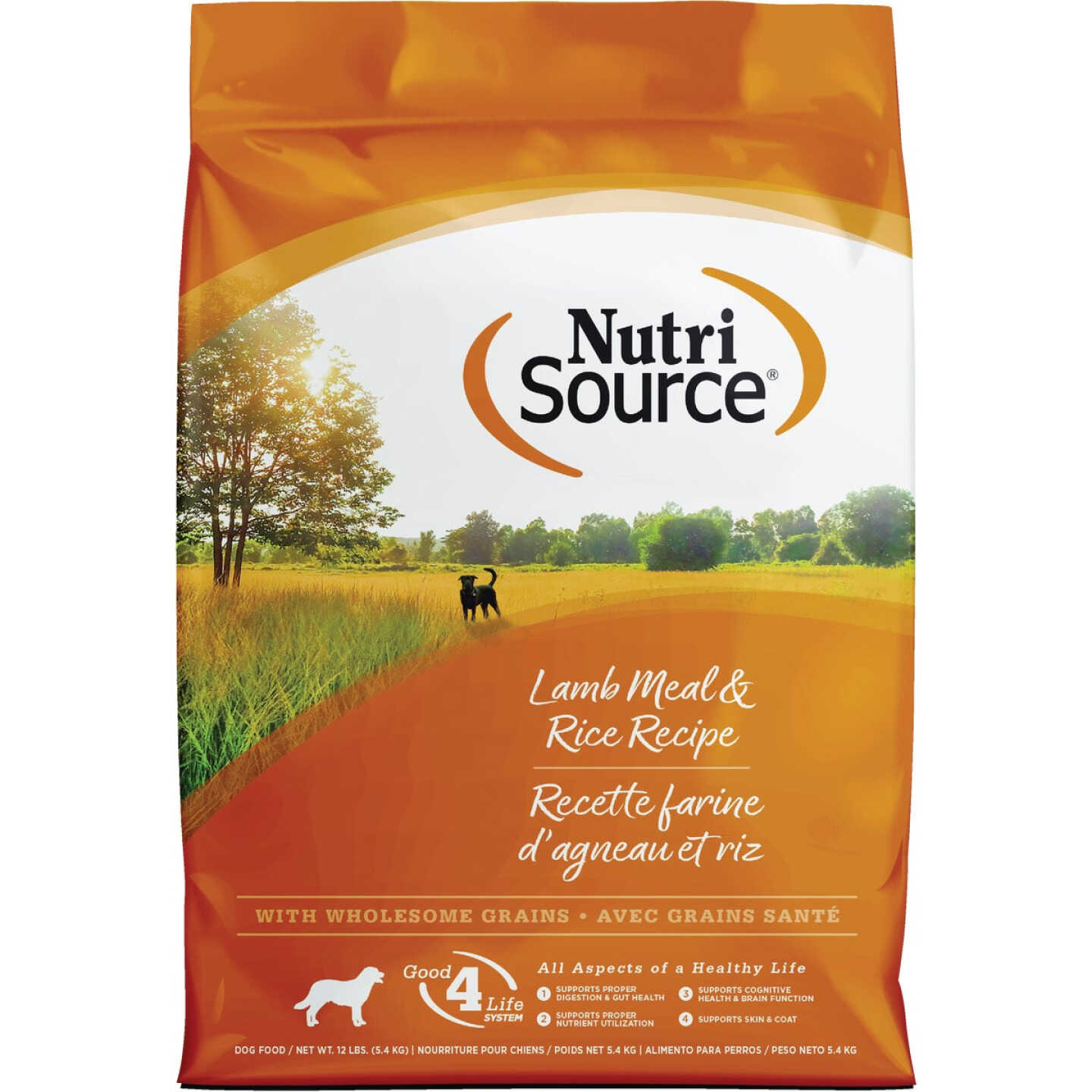 NutriSource 26 Lb. Lamb Meal & Rice Recipe Dog Food Image 1